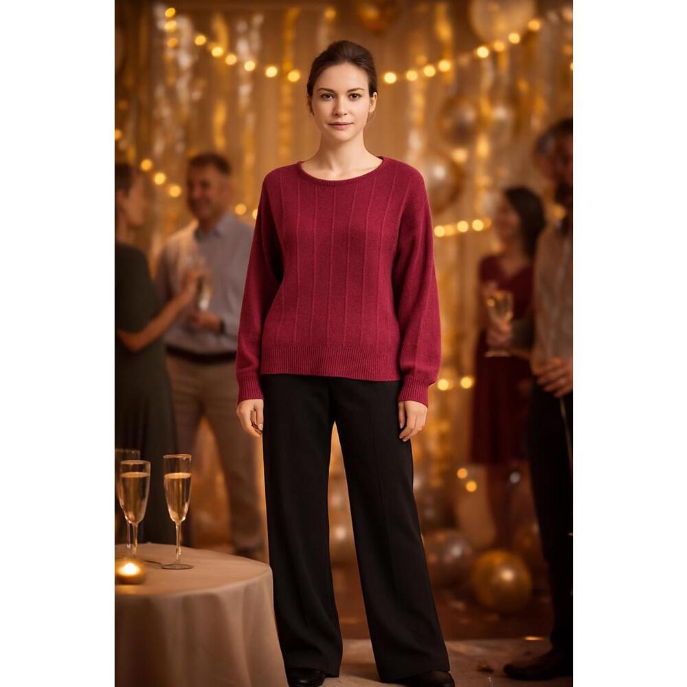 RW&Co - Hot Pink Alpca Blend Sweater - M